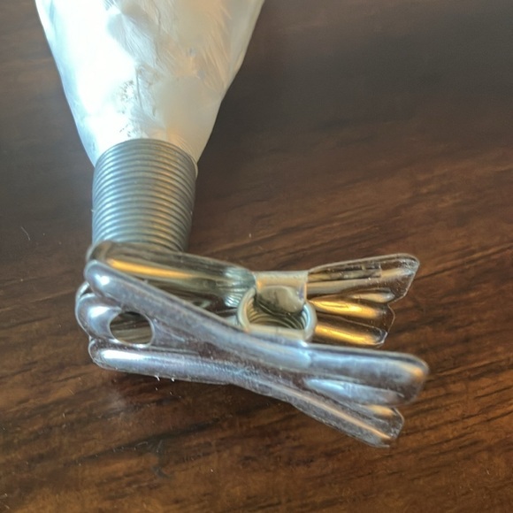 Vintage: Snowy White Owl-Clip On Glass-Ornament - Picture 4 of 16